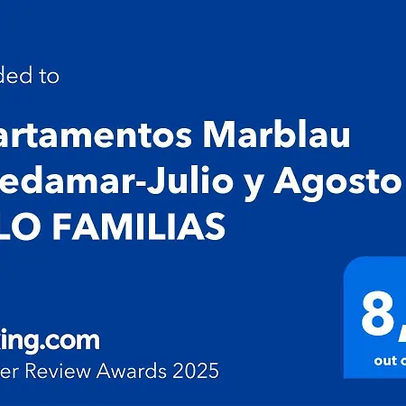 Marblau Peredamar-julio Y Agosto Solo Familias Apartament Gandia